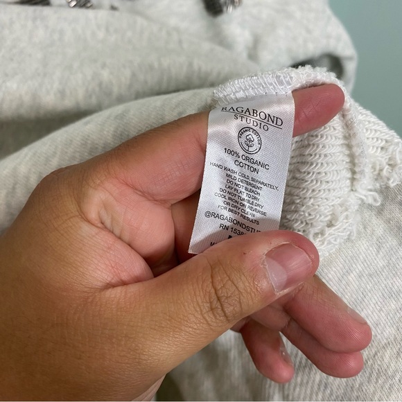 Ragabond Studio Free People Los Angeles Beaded Embellished Sweatshirt Medium - Picture 5 of 5